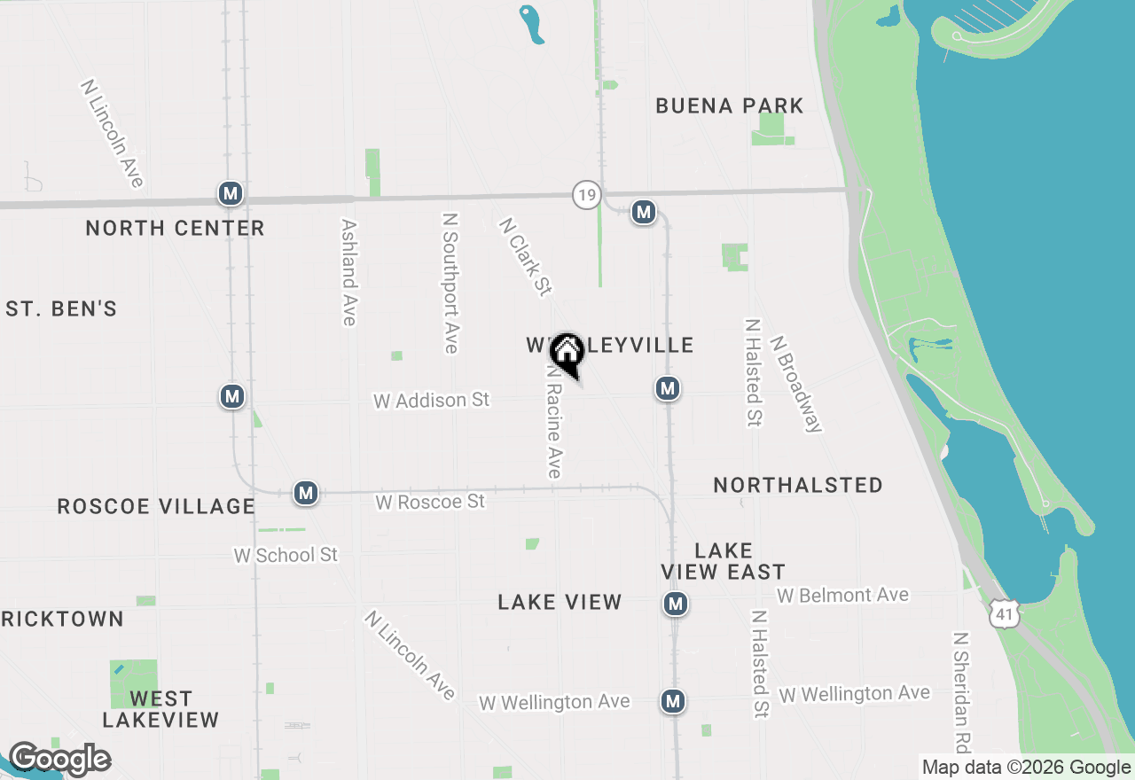 Map of 1138 W Addison Street #2, Chicago, IL 60613