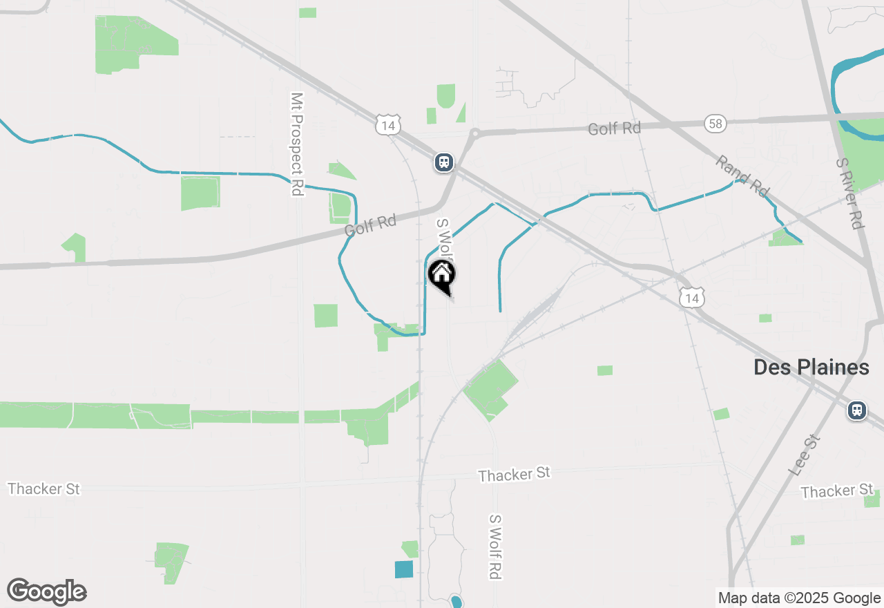 Map of 474 E Washington Street, Des Plaines, IL 60016