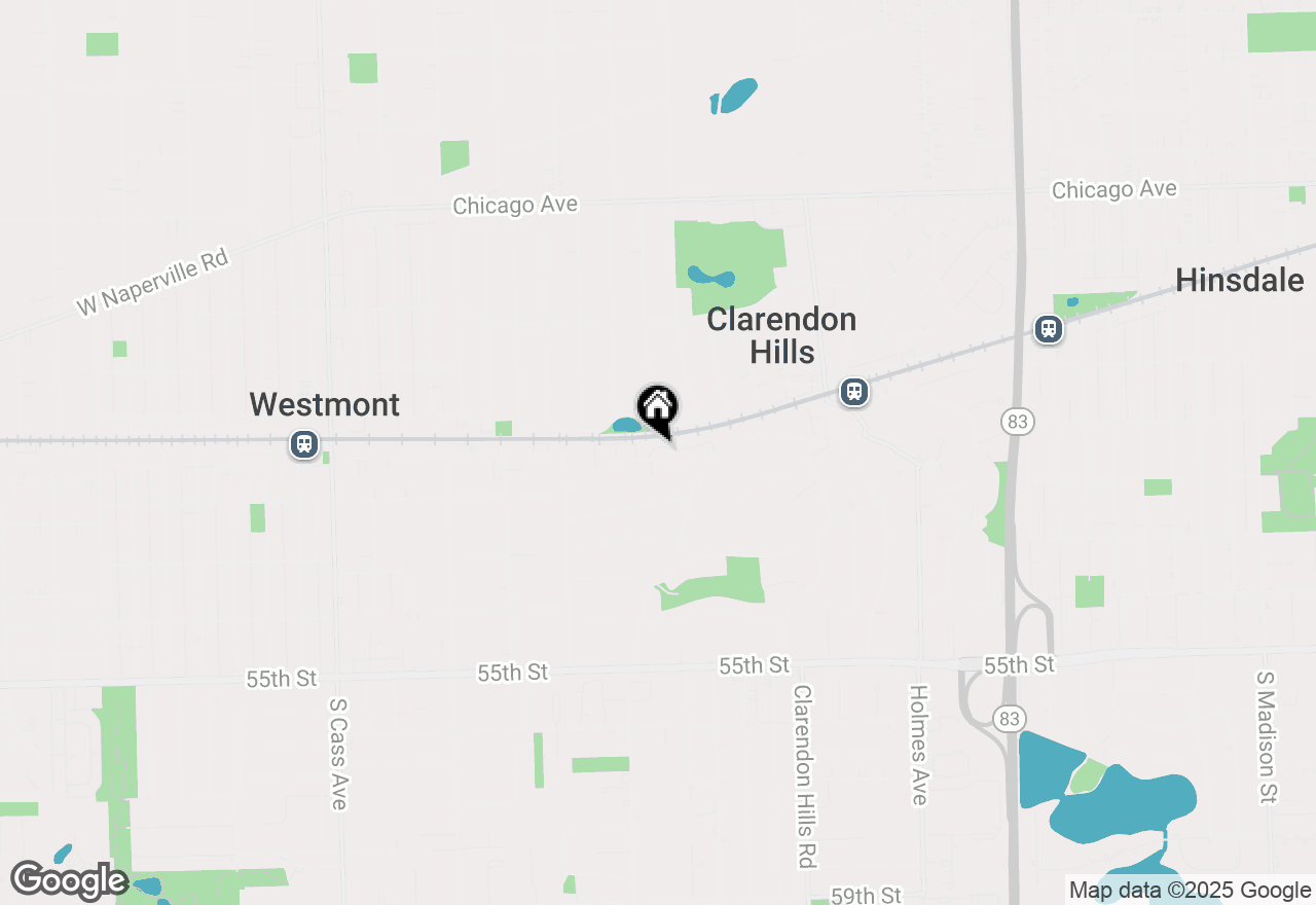 Map of 444 Park Avenue, Clarendon Hills, IL 60514