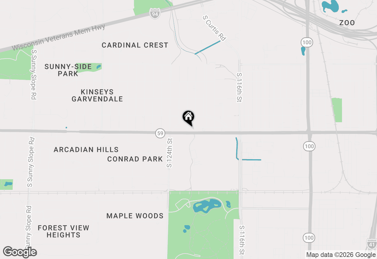 Map of 1370 S 122nd St, West Allis, WI 53214