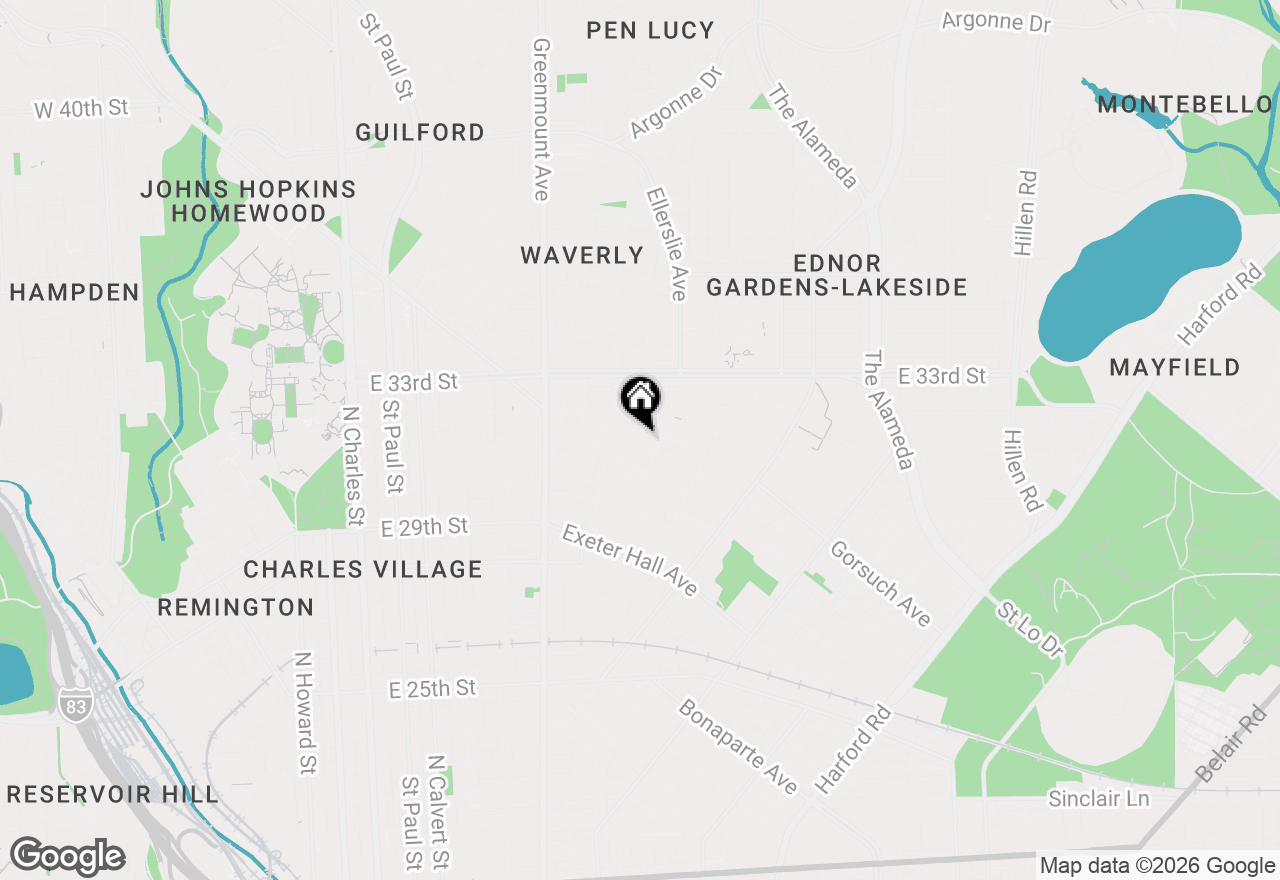 Map of 806 Homestead Street, Baltimore, MD 21218