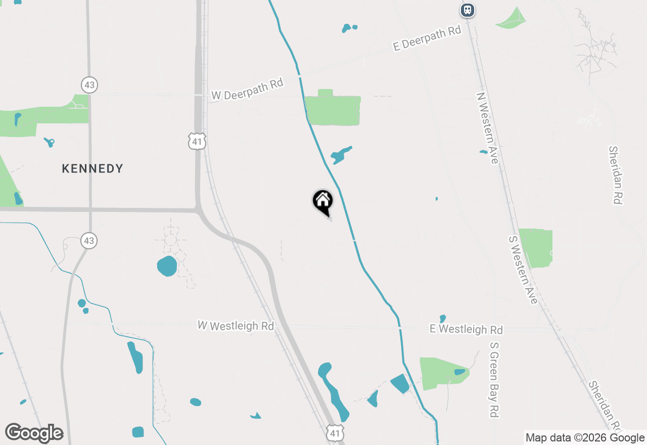 Map of 46 Shawnee Lane, Lake Forest, IL 60045