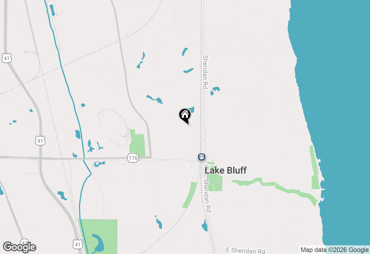 Map of 50 W Blodgett Avenue, Lake Bluff, IL 60044