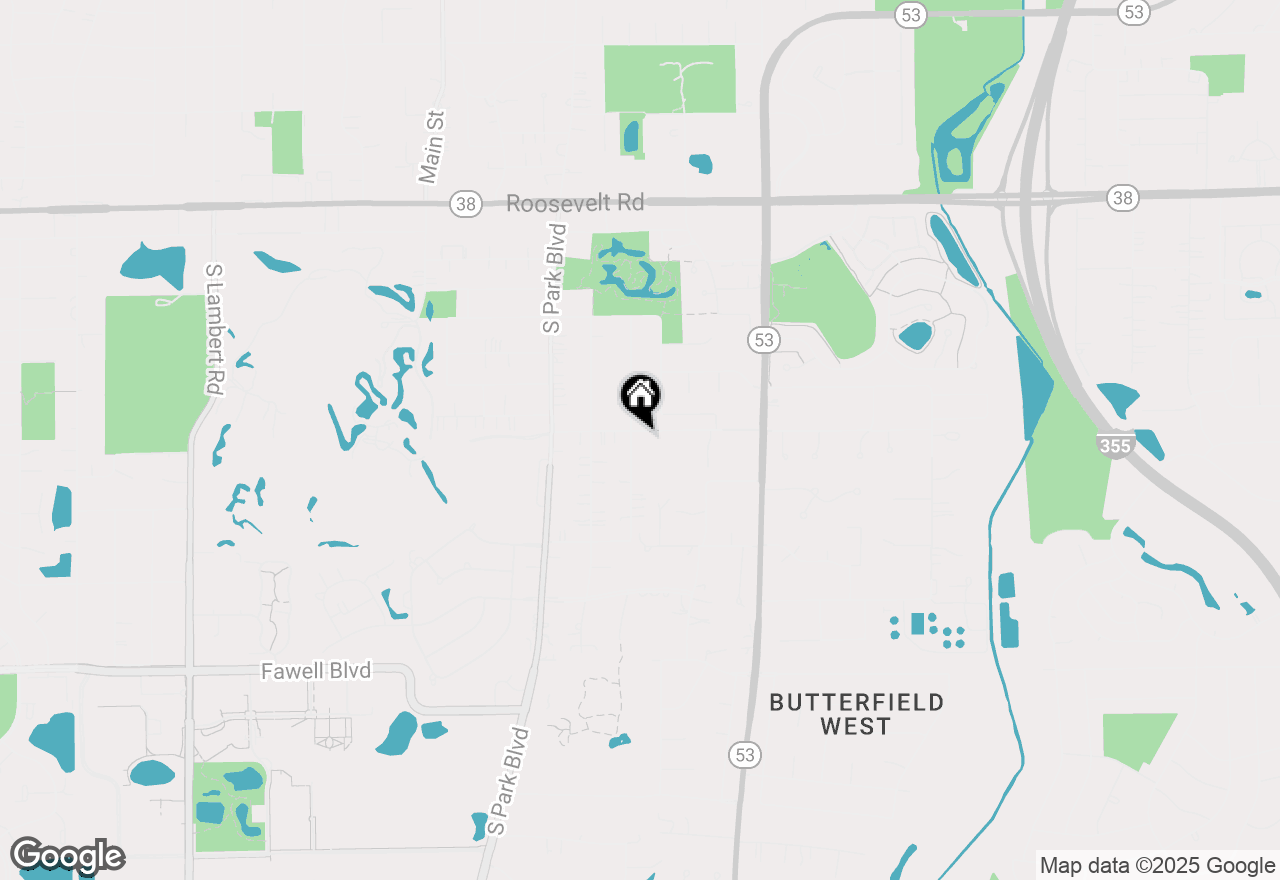 Map of 697 Sheehan Avenue, Glen Ellyn, IL 60137