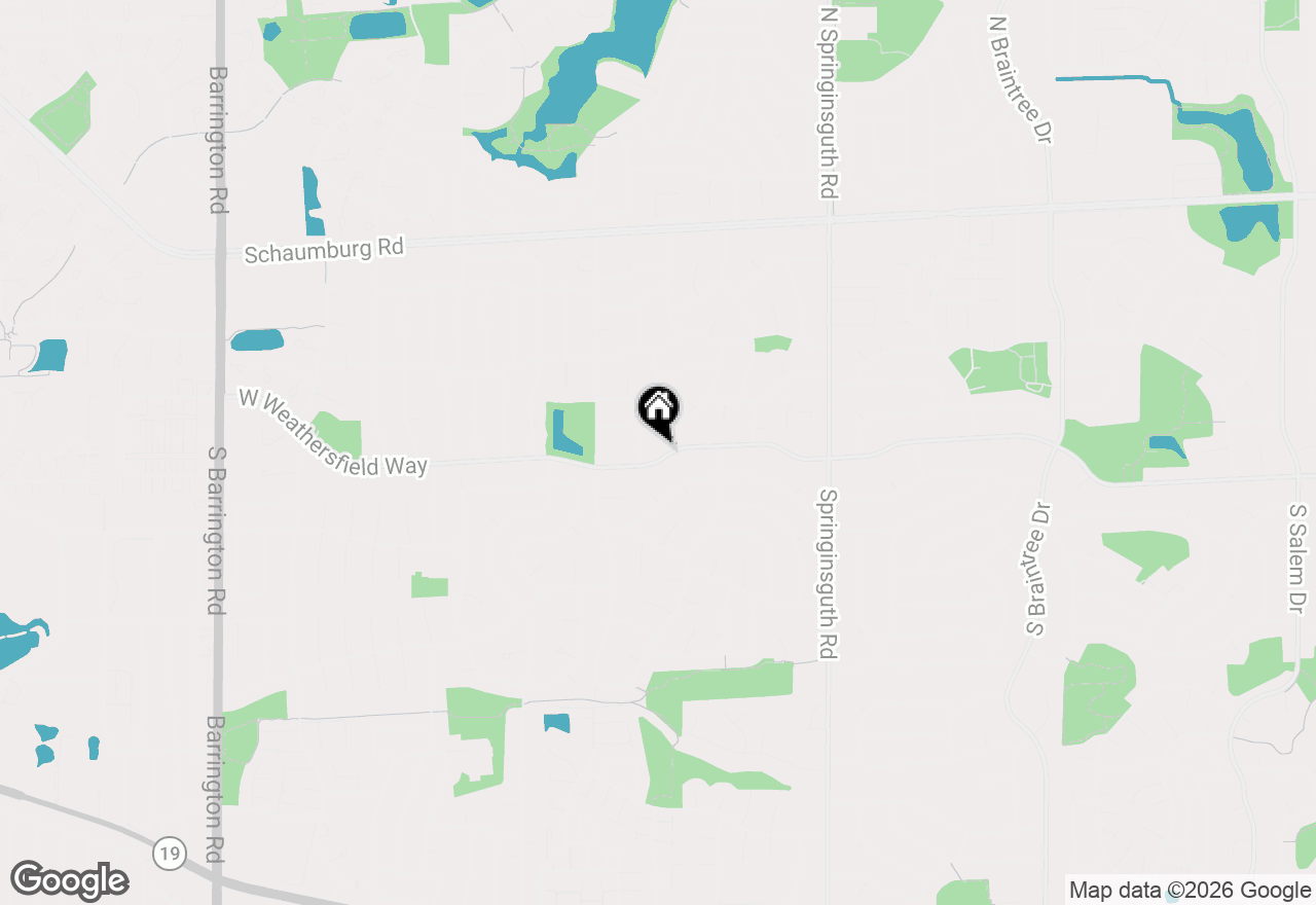 Map of 1832 W Weathersfield Way, Schaumburg, IL 60193
