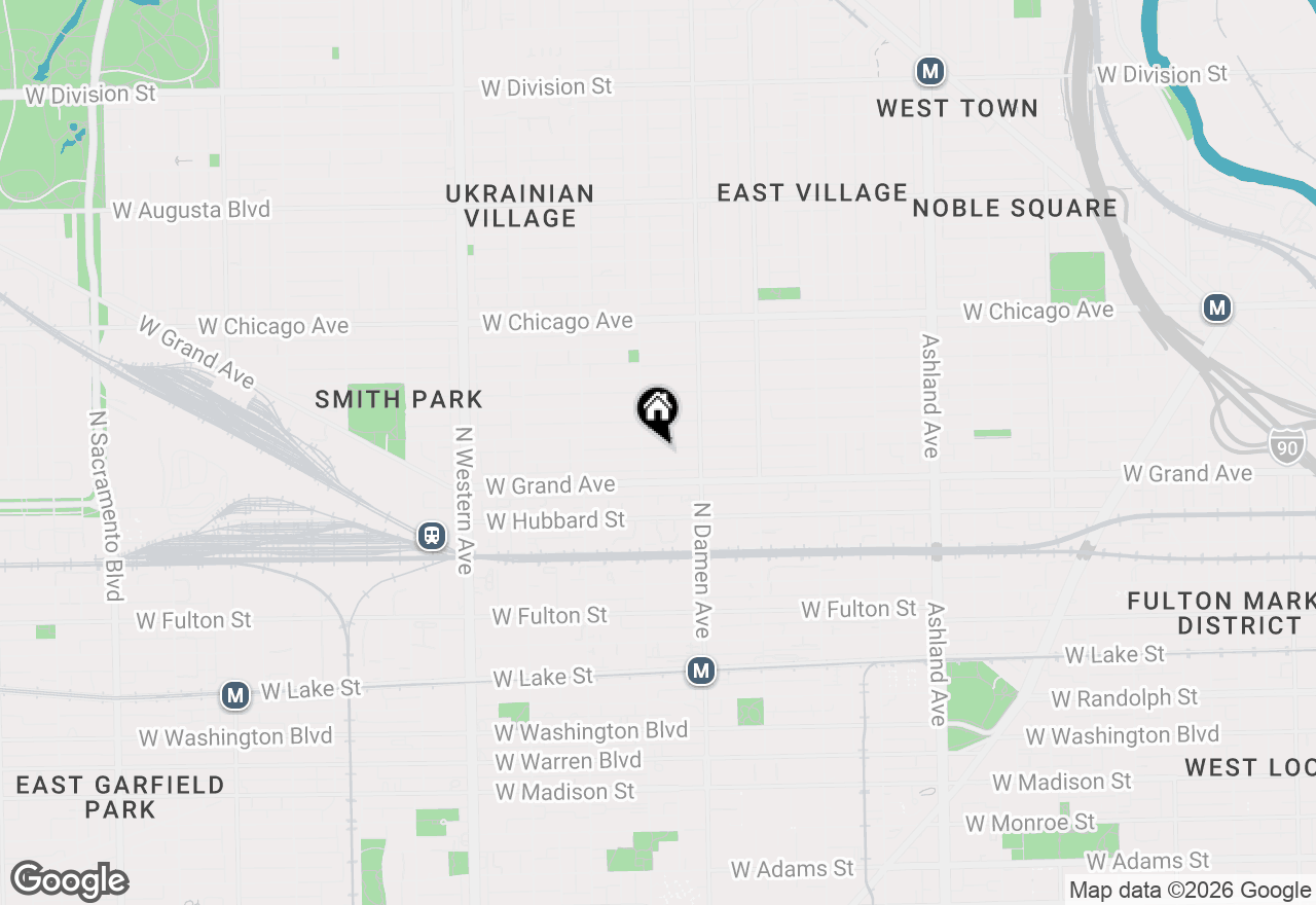 Map of 2044 W Race Avenue, Chicago, IL 60612