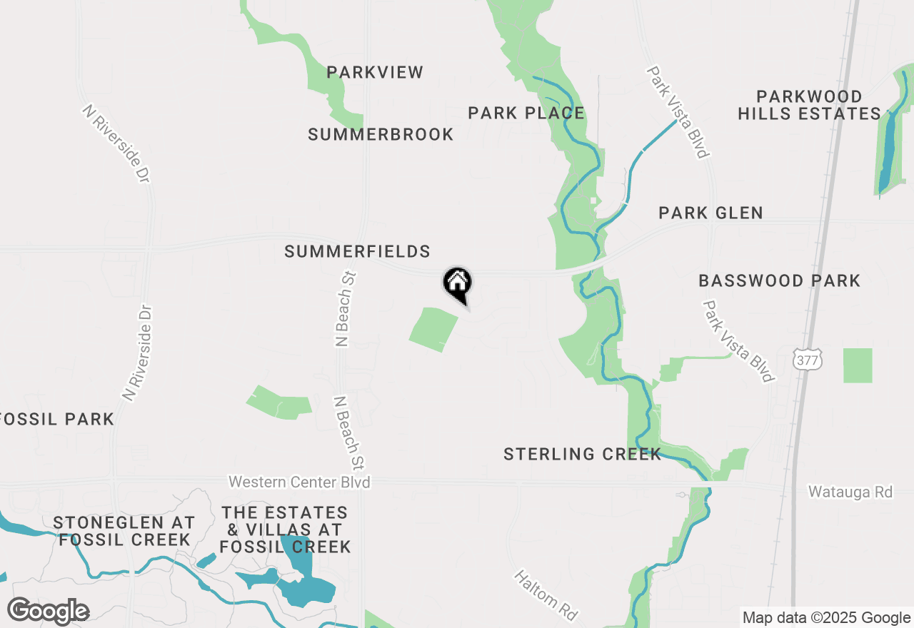 Map of 4644 Wineberry Drive, Fort Worth, TX 76137