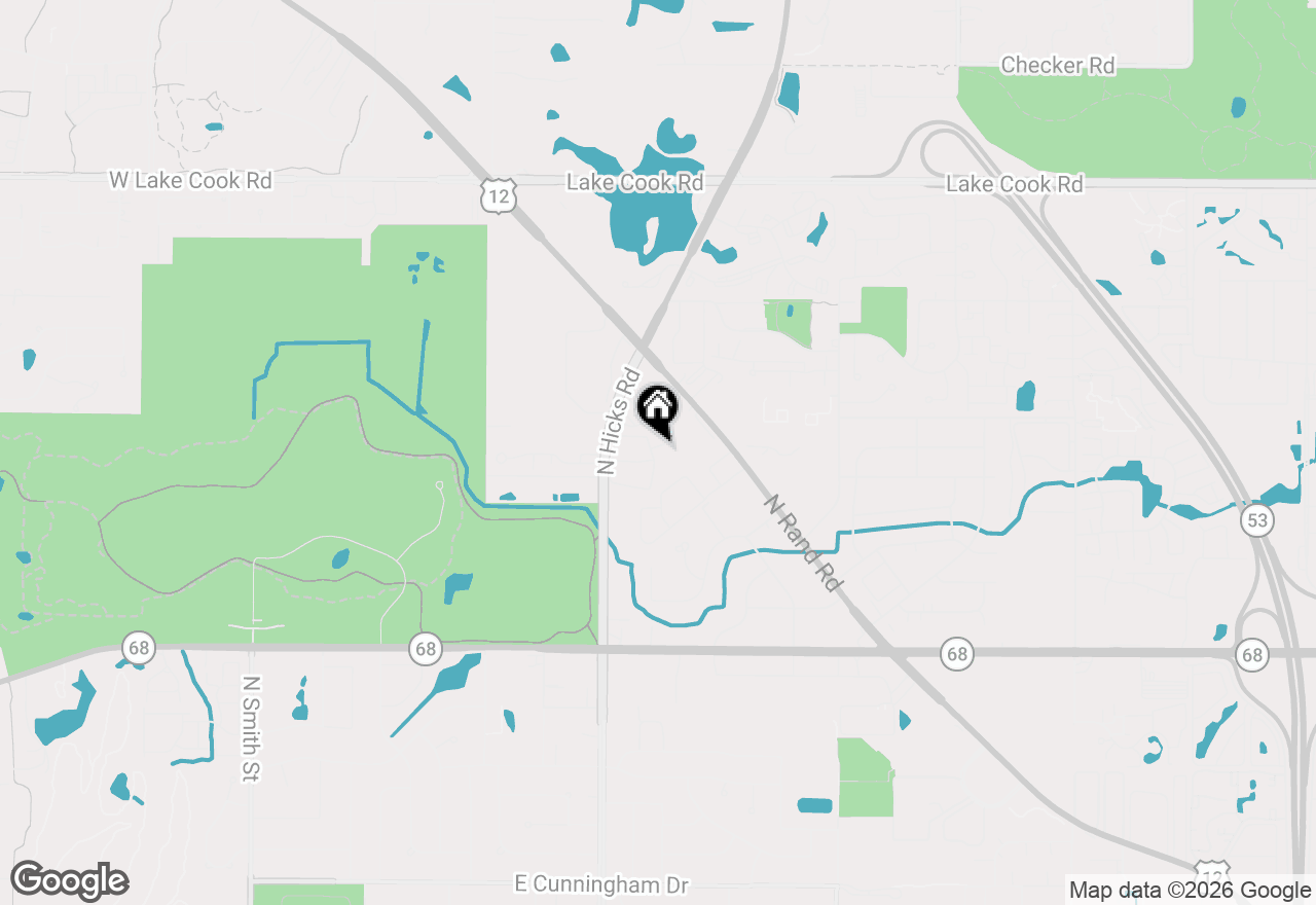 Map of 1911 N Hicks Road #103, Palatine, IL 60074