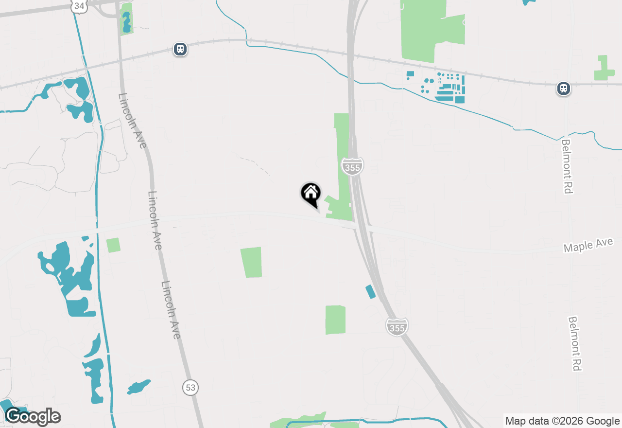 Map of 572 Maple Avenue, Lisle, IL 60532