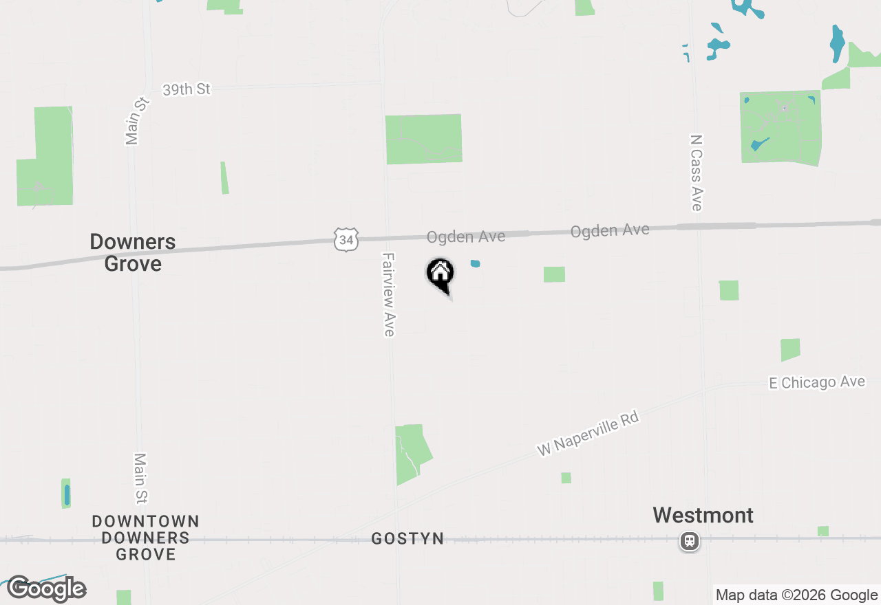 Map of 230 Grant Street, Downers Grove, IL 60515