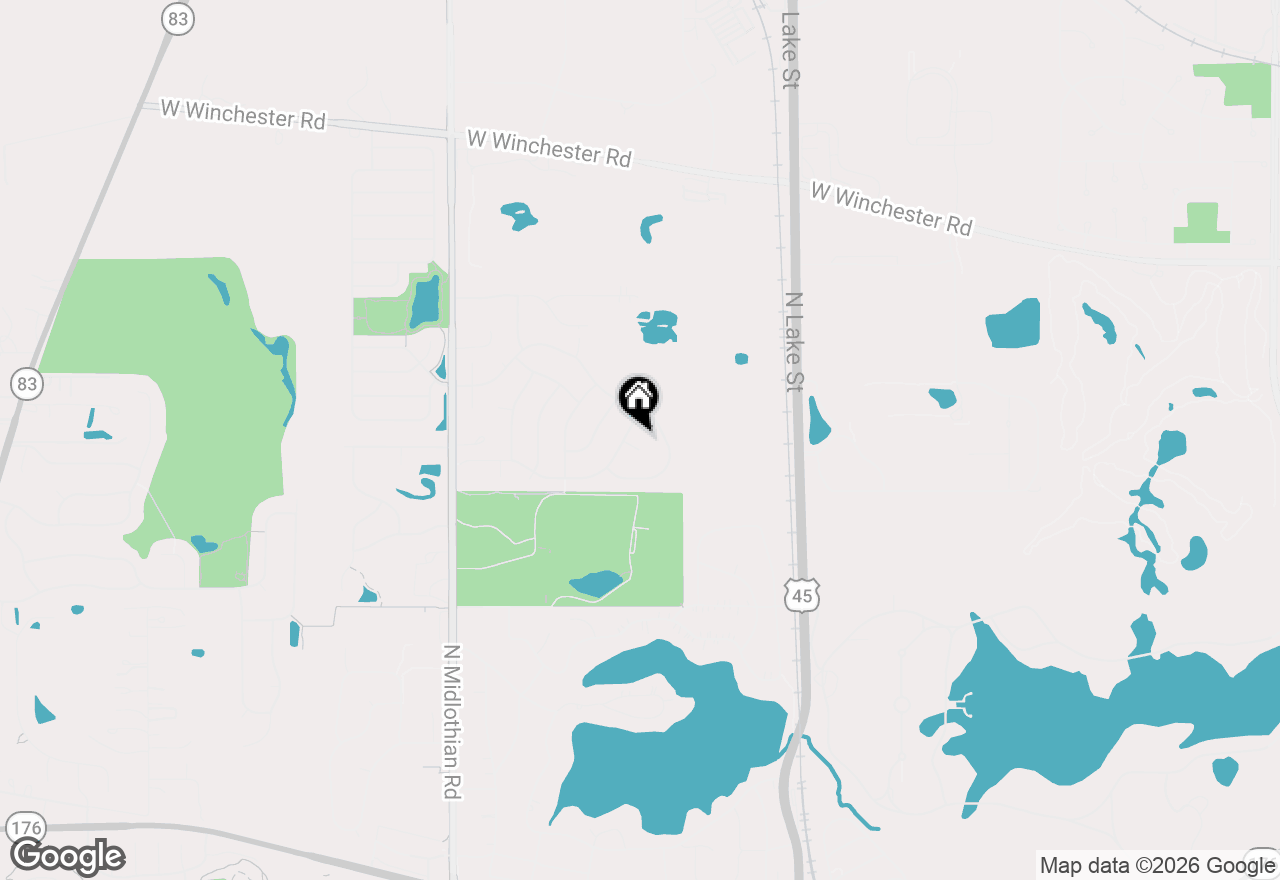 Map of 541 Salceda Lane, Mundelein, IL 60060