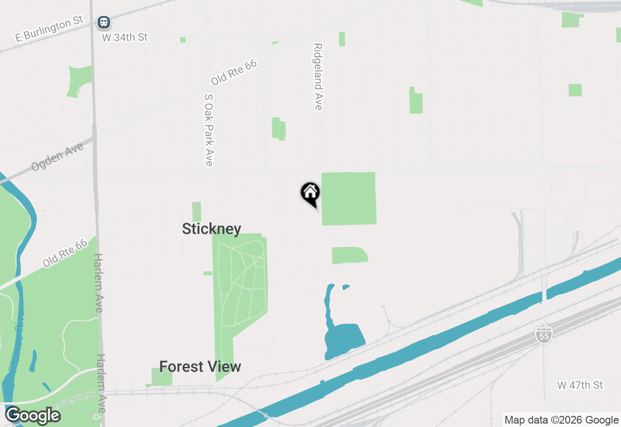 Map of 4025 Elmwood Avenue, Stickney, IL 60402