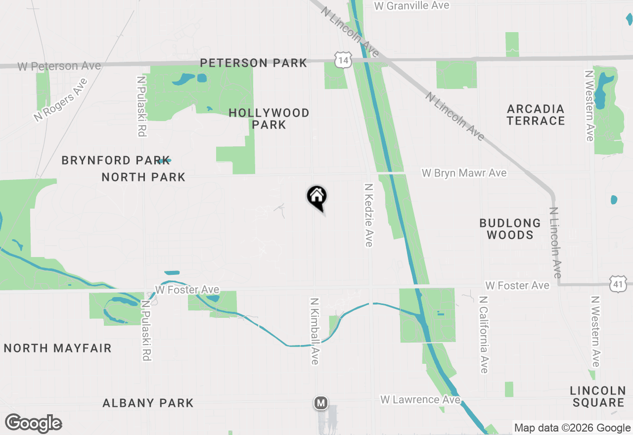 Map of 5429 N Kimball Avenue #1, Chicago, IL 60625