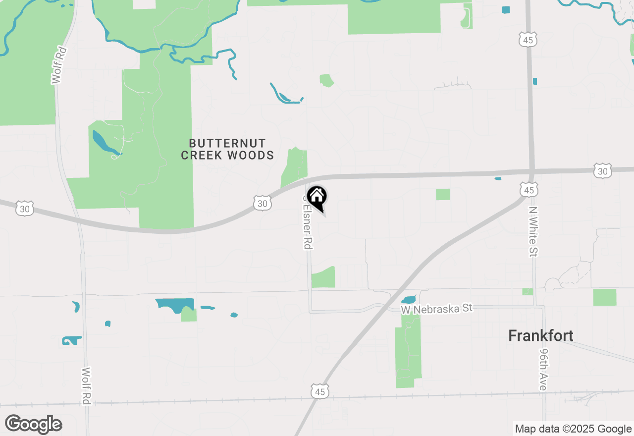Map of 735 Vermont Road, Frankfort, IL 60423