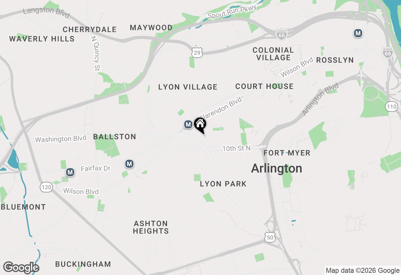 Map of 1021 N Garfield Street #611, Arlington, VA 22201