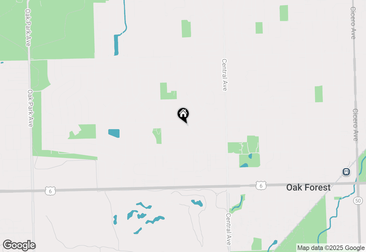 Map of 5826 Edward Drive, Oak Forest, IL 60452