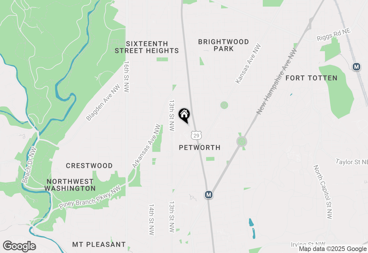 Map of 4427 Iowa Avenue Nw, Washington, DC 20011