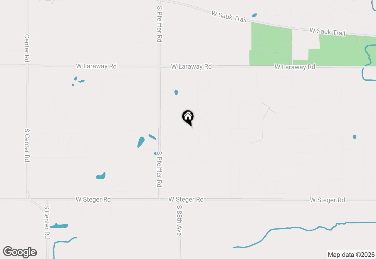 Map of 8620 Pine Ridge Drive, Frankfort, IL 60423