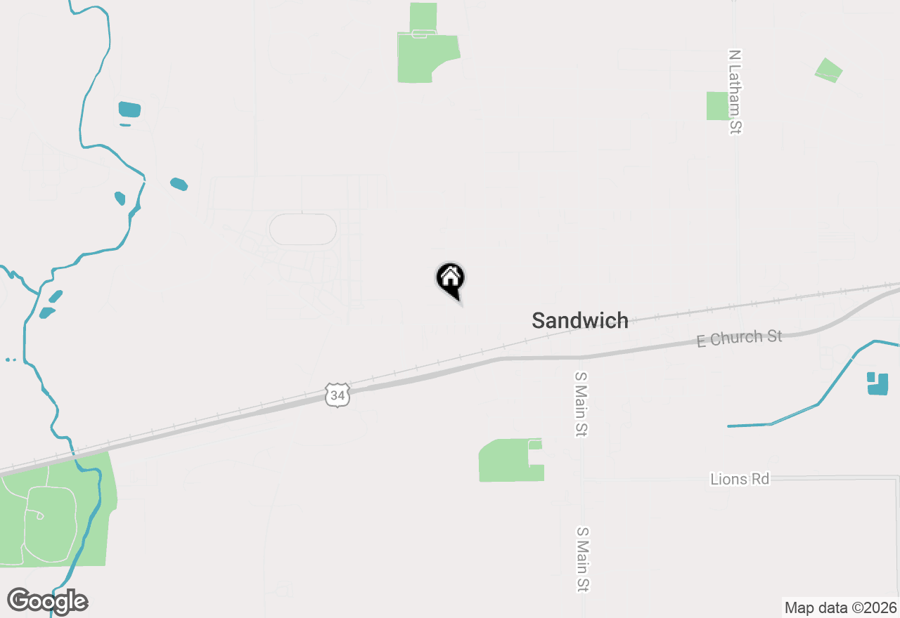 Map of 20 N Joles Street, Sandwich, IL 60548