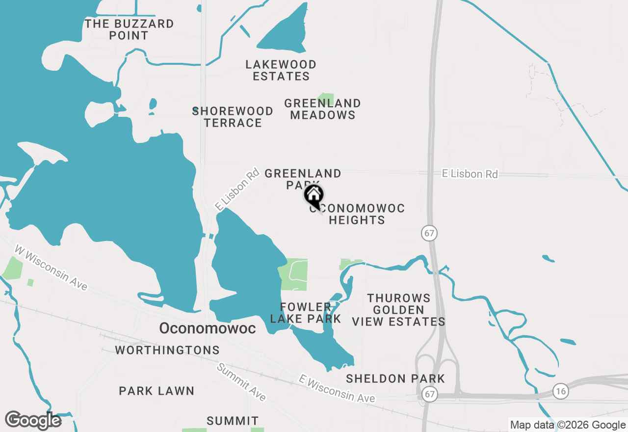 Map of 805 N Oakwood Ave, Oconomowoc, WI 53066