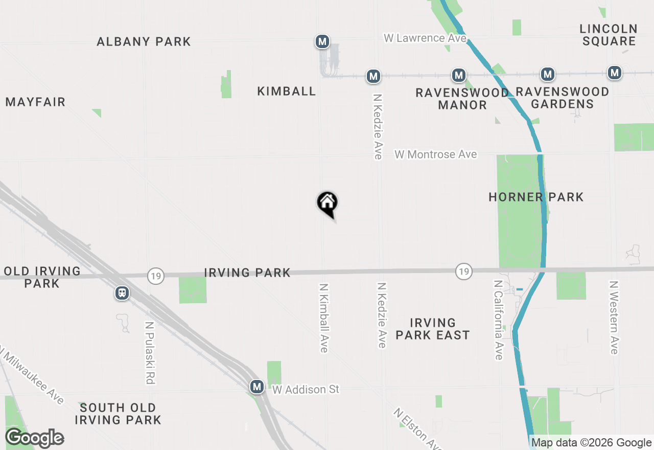 Map of 3348 W Warner Avenue #1, Chicago, IL 60618