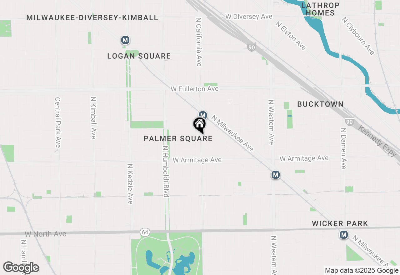 Map of 2104 N California Avenue, Chicago, IL 60647