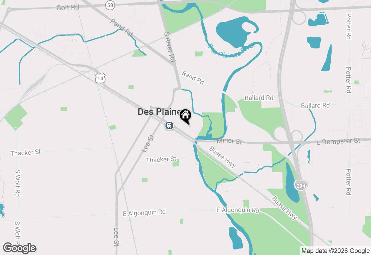 Map of 650 S River Road #701, Des Plaines, IL 60016