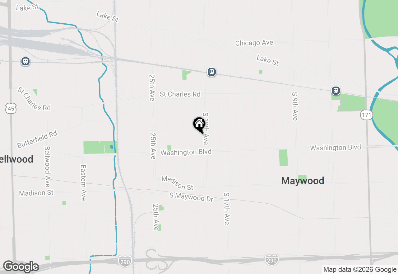 Map of 407 S 20th Avenue, Maywood, IL 60153