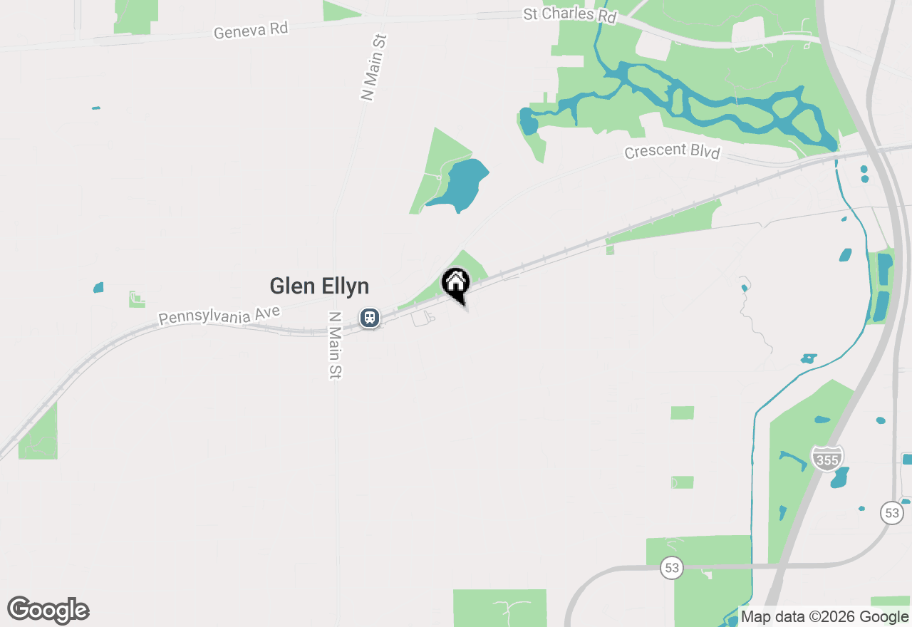 Map of 473 N Montclair Avenue, Glen Ellyn, IL 60137