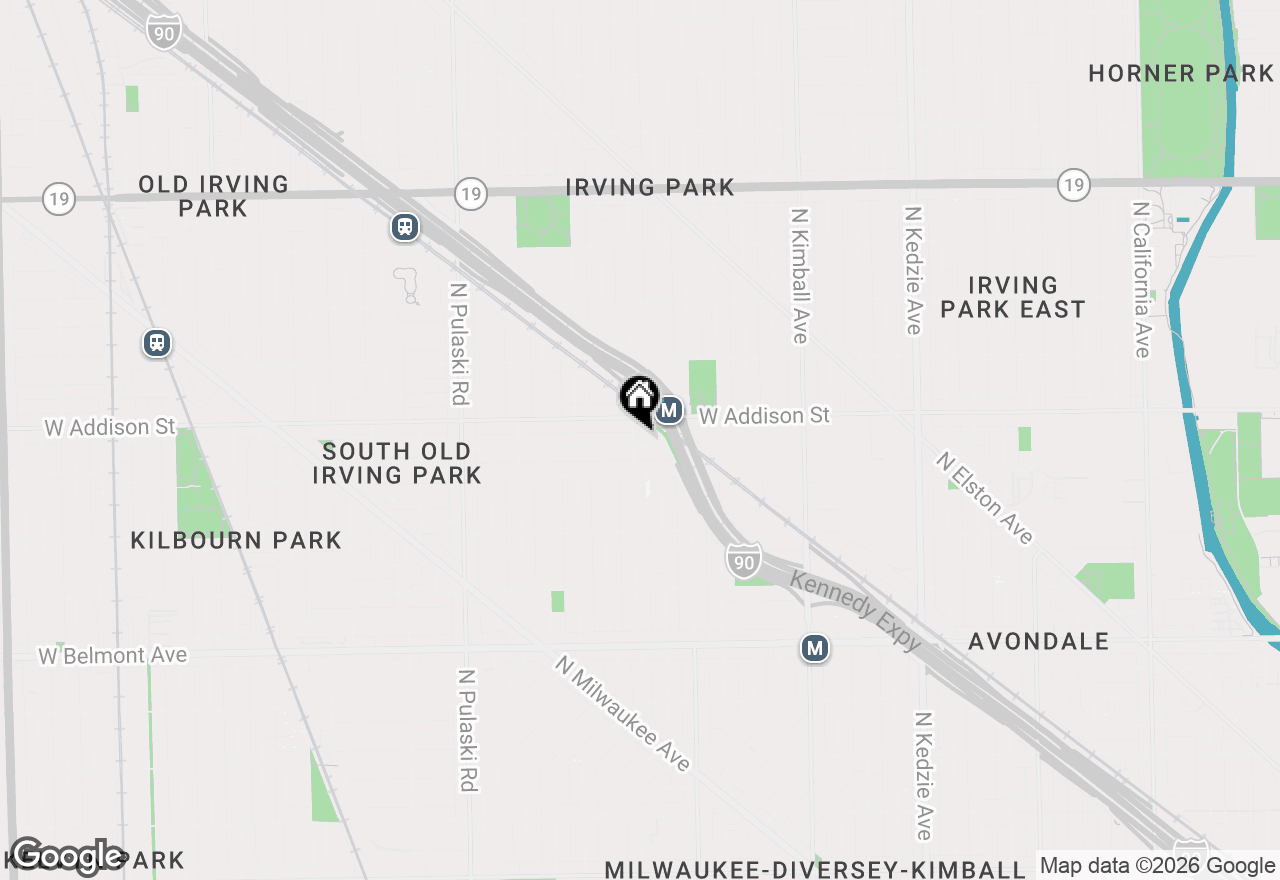 Map of 3543 N Lawndale Avenue #1, Chicago, IL 60618