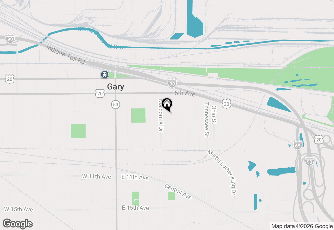 Map of 638 Carolina Street, Gary, IN 46402