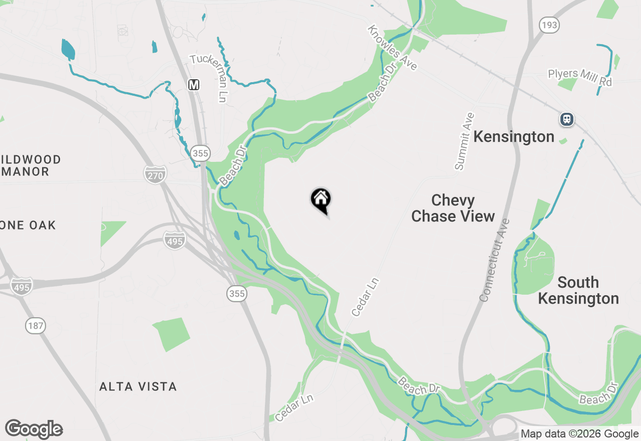 Map of 4617 Saul Road, Kensington, MD 20895