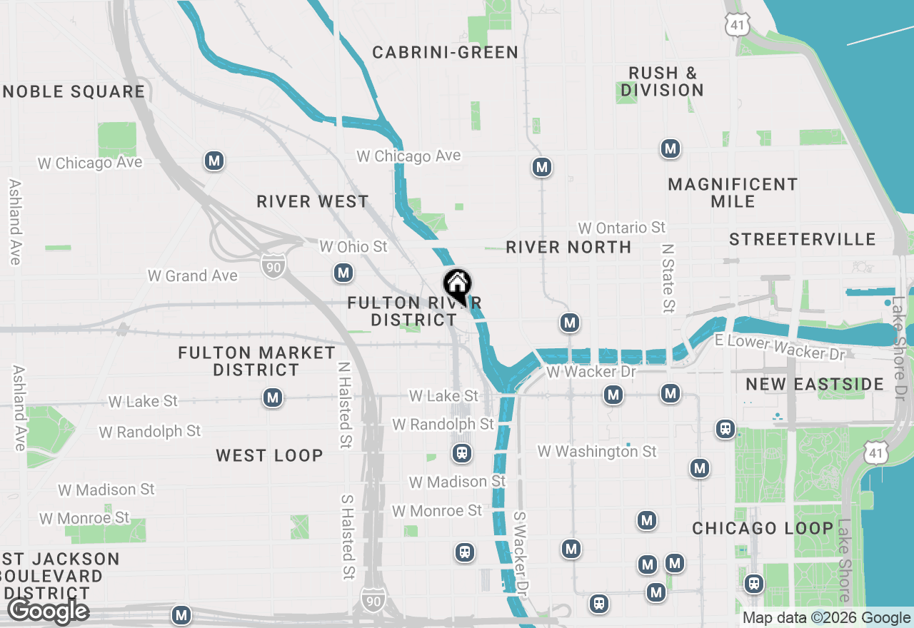 Map of 400 N Clinton Street #706, Chicago, IL 60654