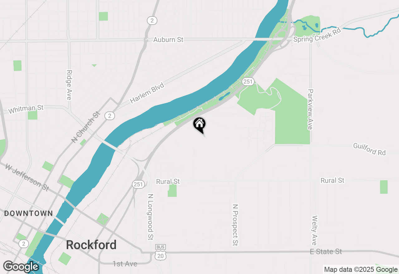 Map of 1326 Brownwood Drive, Rockford, IL 61107