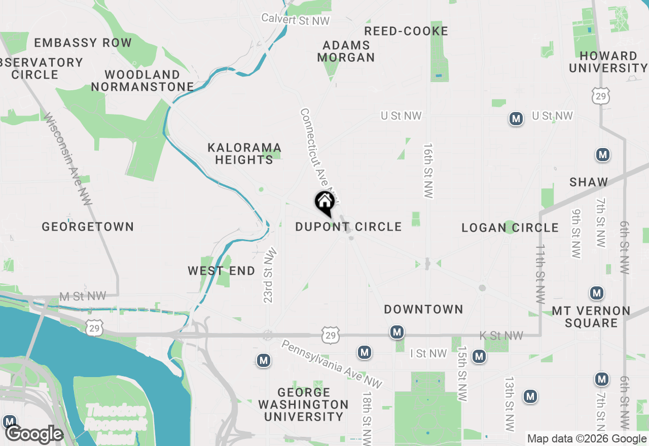 Map of 2002 Massachusetts Avenue Nw #R-3, Washington, DC 20036