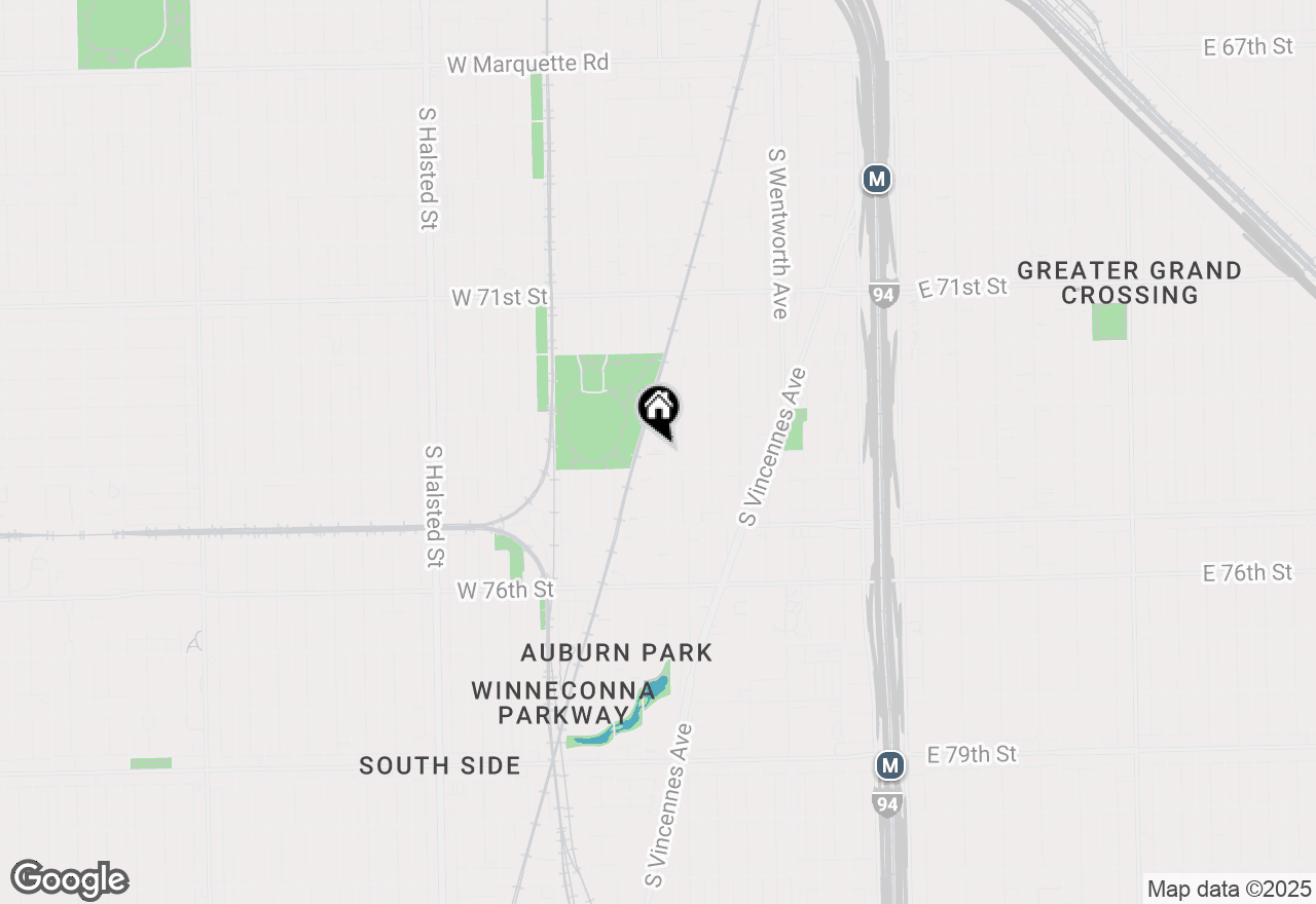 Map of (Address confidential), Chicago, Illinois 60621