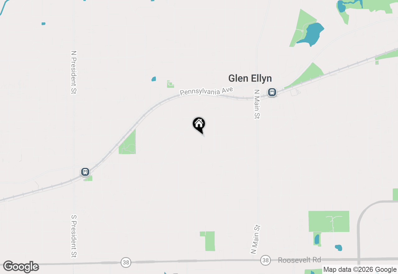 Map of 350 Ridgewood Avenue, Glen Ellyn, IL 60137