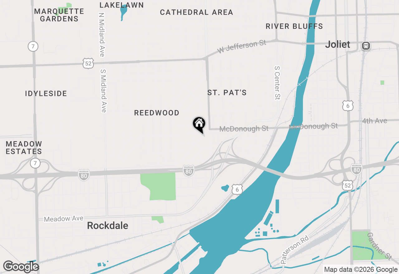 Map of 809 W Park Avenue, Joliet, IL 60436