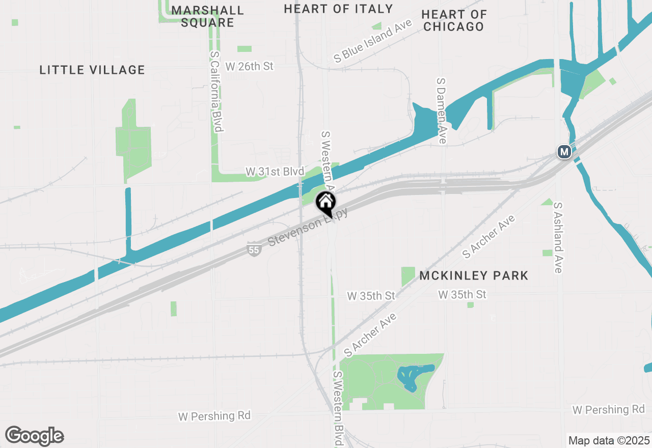 Map of 2415 W 32nd Place, Chicago, IL 60608