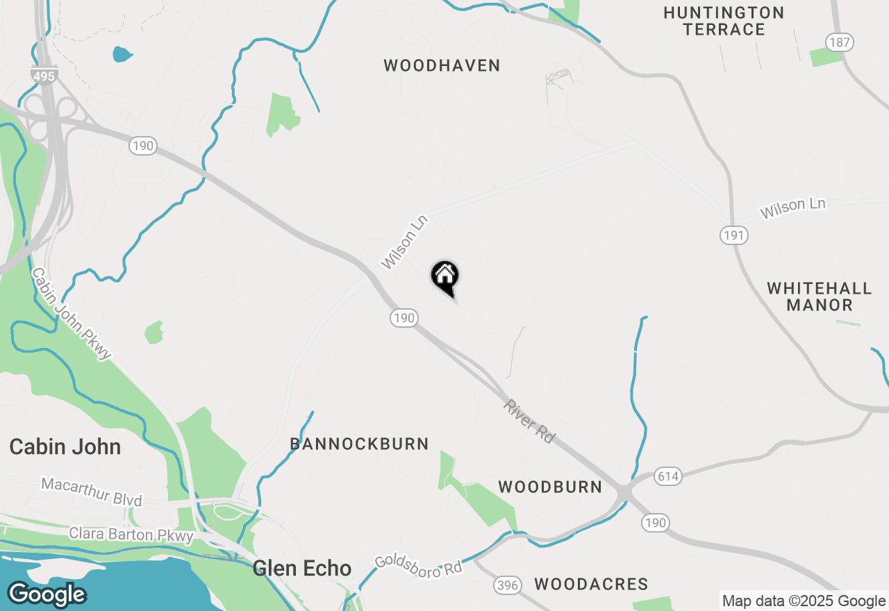 Map of 7401 Honesty Way, Bethesda, MD 20817