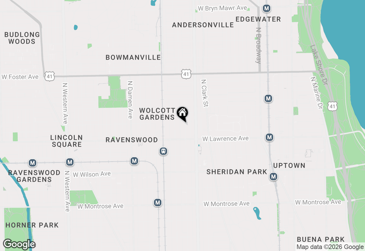 Map of 4850 N Paulina Street #2W, Chicago, IL 60640