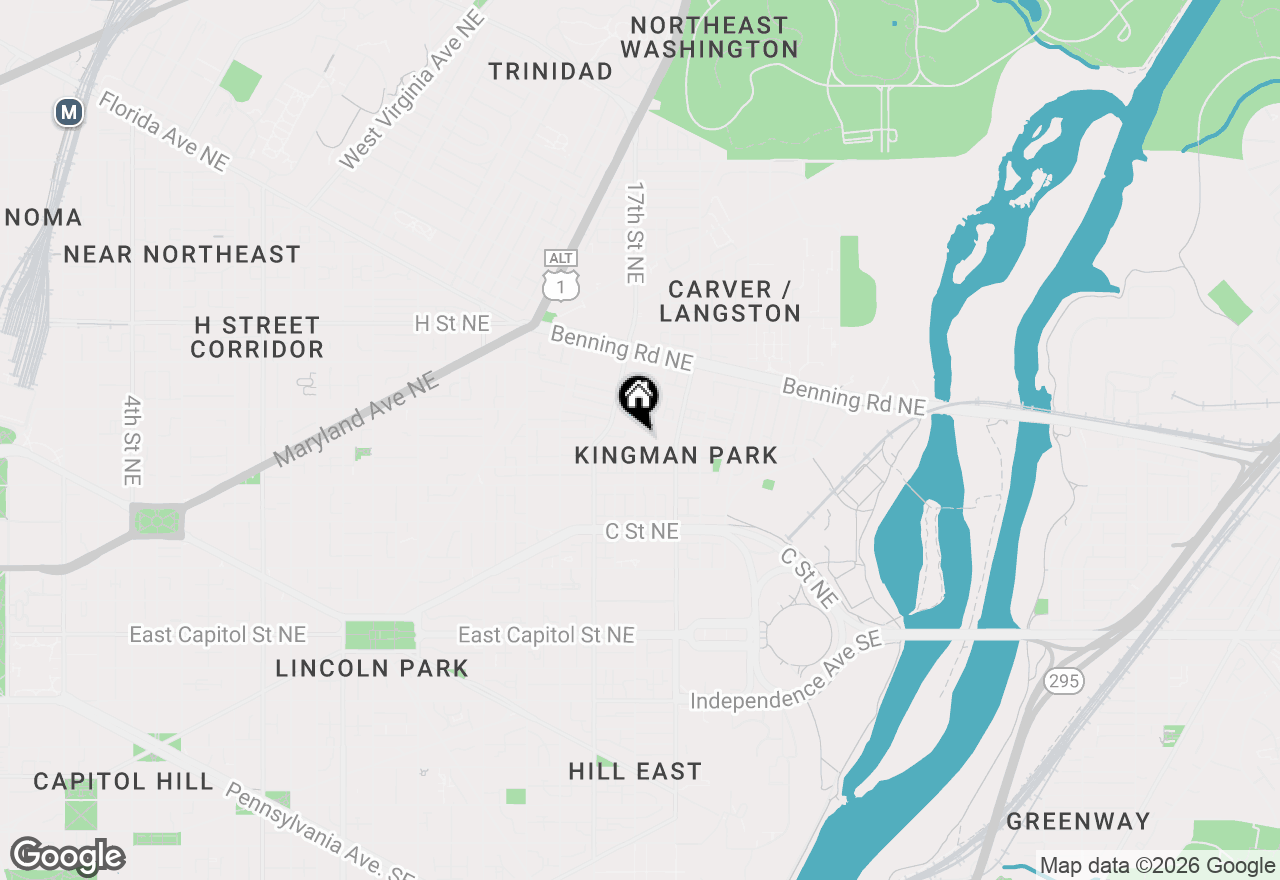 Map of 1760 E Street Ne, Washington, DC 20002
