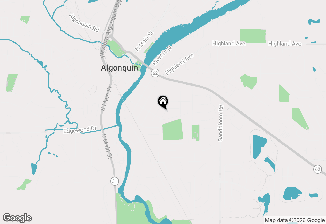 Map of 412 Scott Street, Algonquin, IL 60102