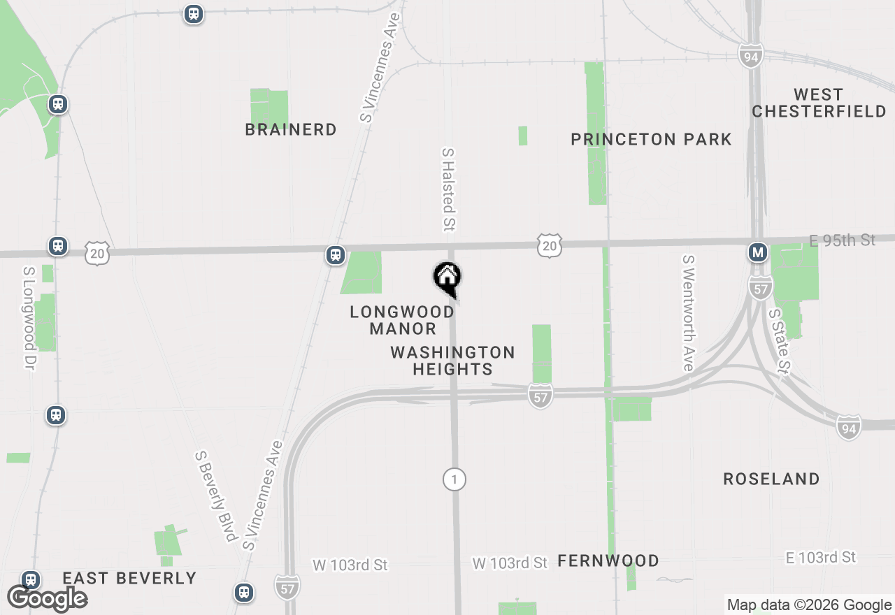 Map of 9620 S Halsted Street #B, Chicago, IL 60628