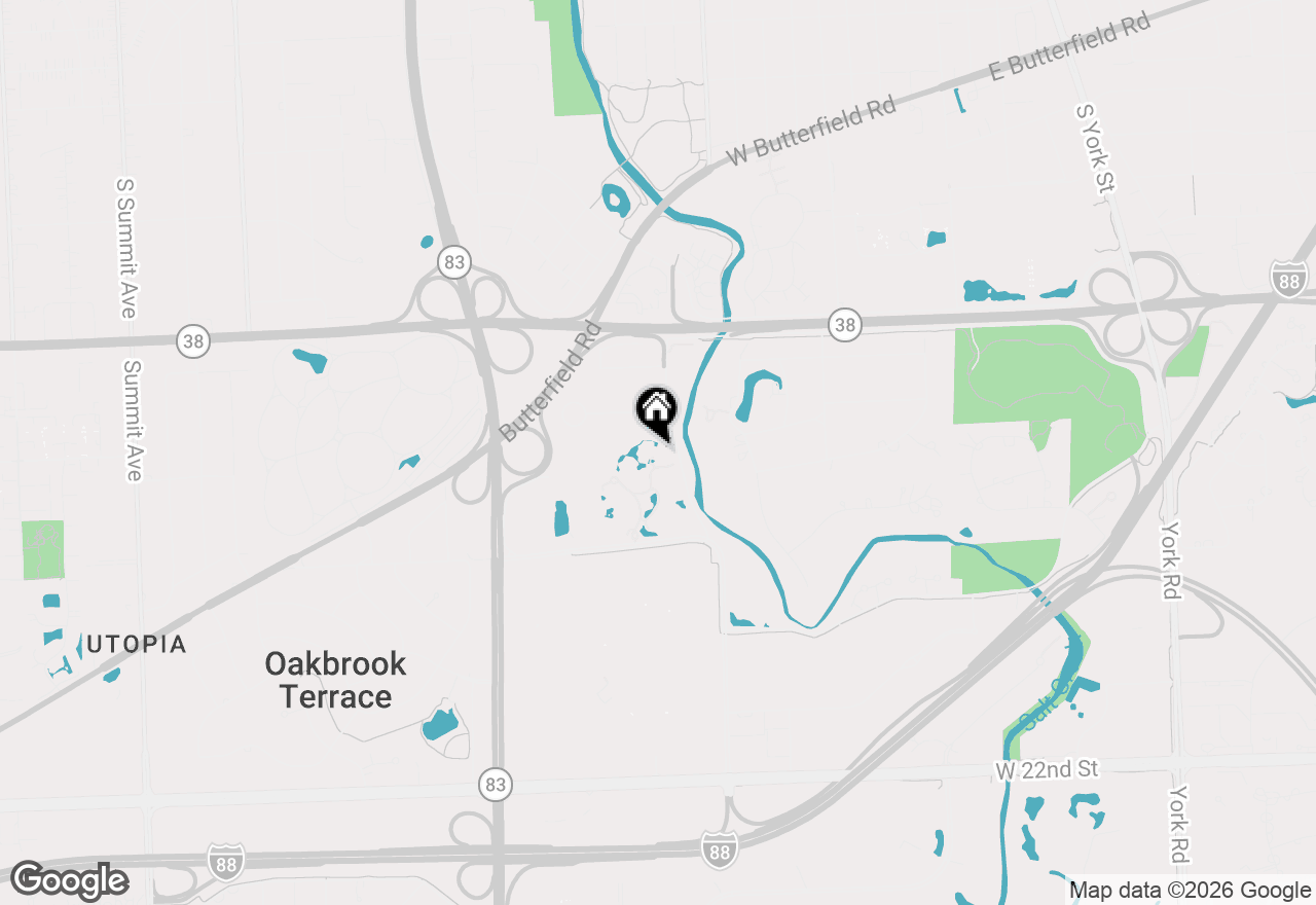 Map of 4 Oak Brook Club Drive #G205, Oak Brook, IL 60523