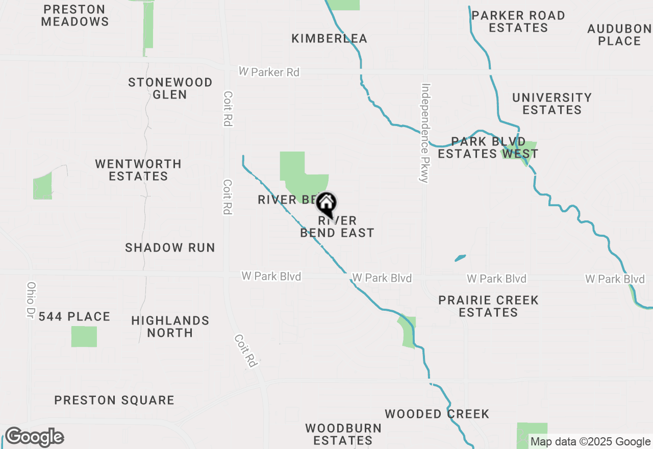 Map of 3600 Interlaken Drive, Plano, TX 75075