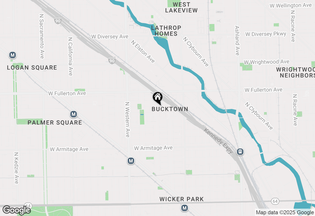 Map of 2303 N Leavitt Street #3, Chicago, IL 60647