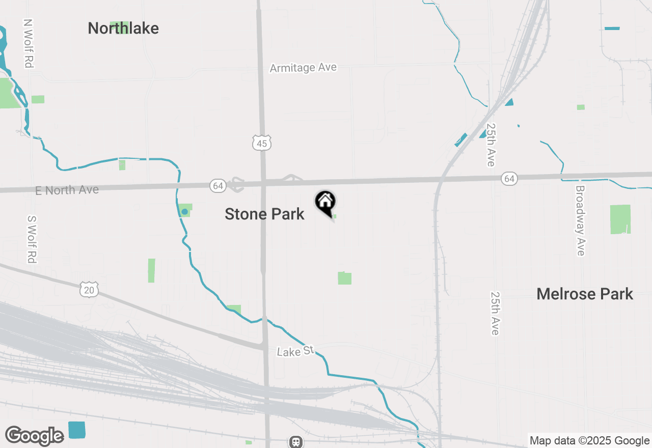 Map of 1735 N 37th Avenue, Stone Park, IL 60165