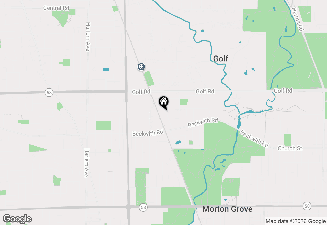 Map of 9424 Normandy Avenue, Morton Grove, IL 60053