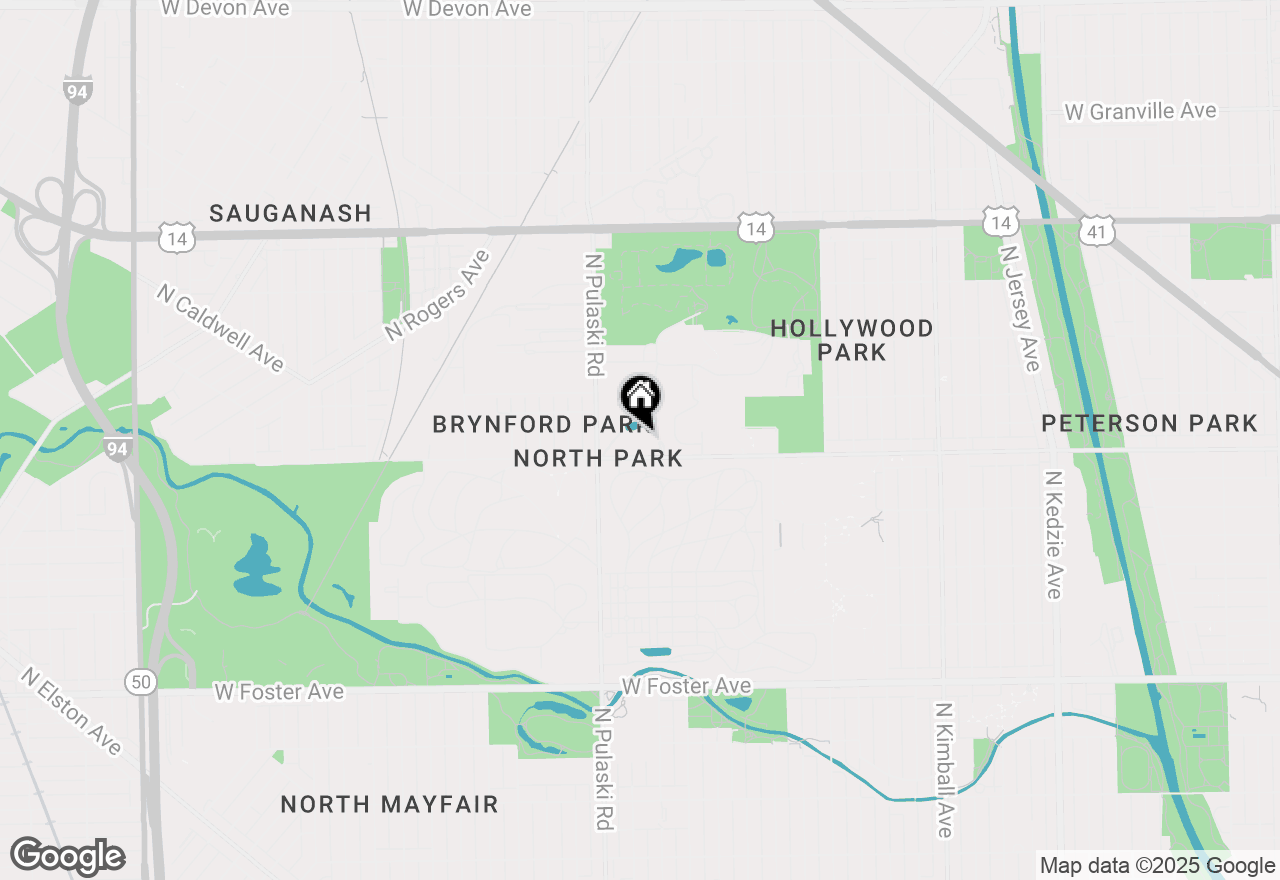 Map of 3900 W Bryn Mawr Avenue #307, Chicago, IL 60659